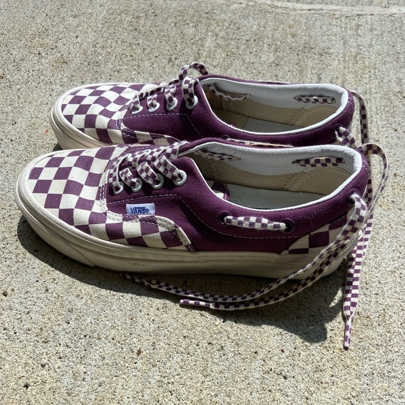 Rare Vans Style 95 Lacey DX Purple Checker - Picture 2 of 7